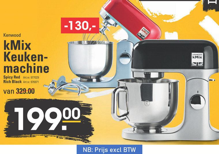 Kenwood   keukenmachine folder aanbieding bij  Sligro - details