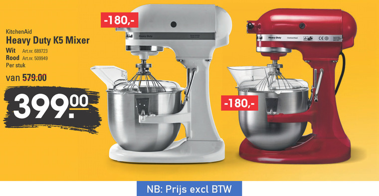 Roeispaan Logisch slecht KitchenAid keukenmachine folder aanbieding bij Sligro - details