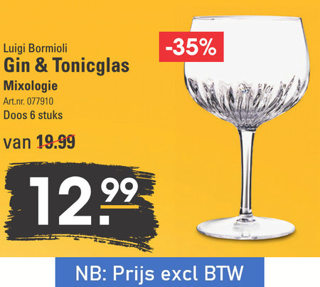 Overeenstemming toxiciteit armoede cocktailglas folder aanbieding bij Sligro - details