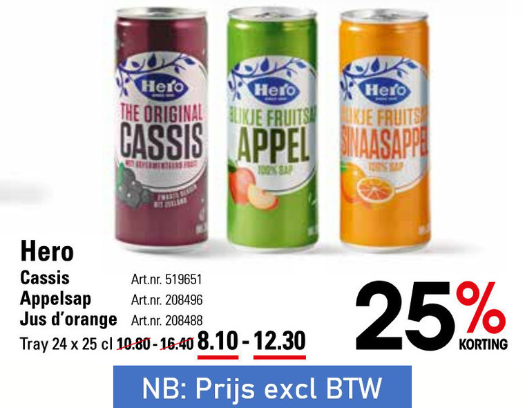 Hero   frisdrank folder aanbieding bij  Sligro - details