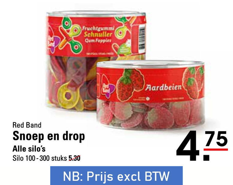 Red Band   snoep, drop folder aanbieding bij  Sligro - details