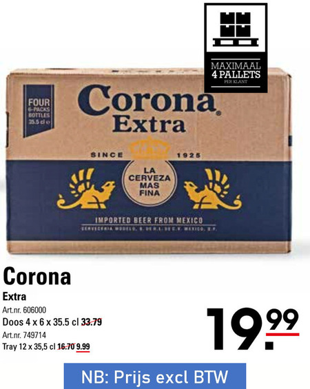 Corona   speciaalbier folder aanbieding bij  Sligro - details