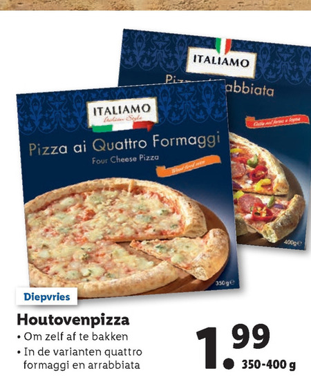 Italiamo   diepvriespizza folder aanbieding bij  Lidl - details