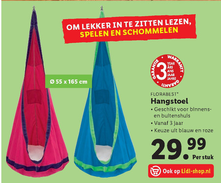 Florabest   hangstoelen folder aanbieding bij  Lidl - details