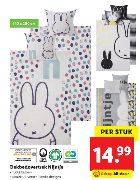 Nijntje   kinderdekbedovertrek folder aanbieding bij  Lidl - details