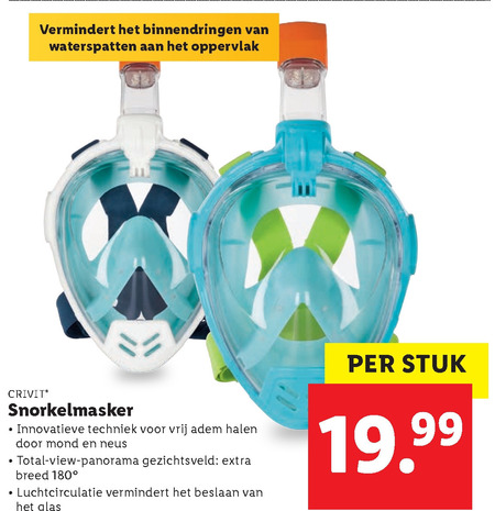 Crivit   snorkelset folder aanbieding bij  Lidl - details