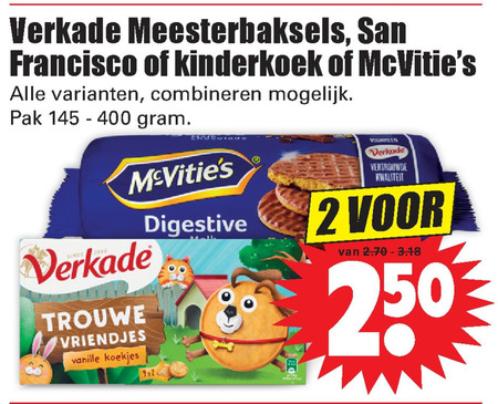 McVities   biscuits, kinderbiscuit folder aanbieding bij  Dirk - details