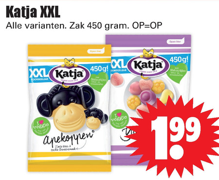 Katja   drop, snoep folder aanbieding bij  Dirk - details