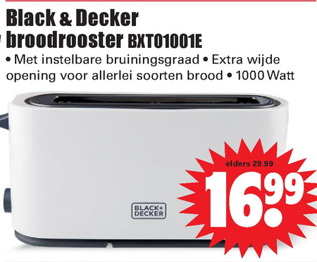 Black and Decker   broodrooster folder aanbieding bij  Dirk - details