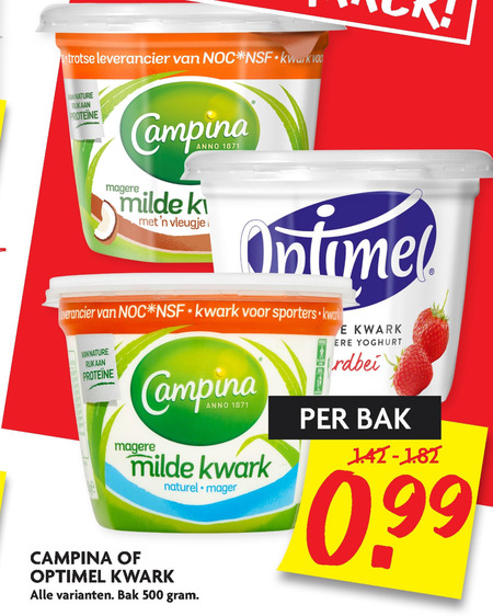 Campina   kwark folder aanbieding bij  Dekamarkt - details