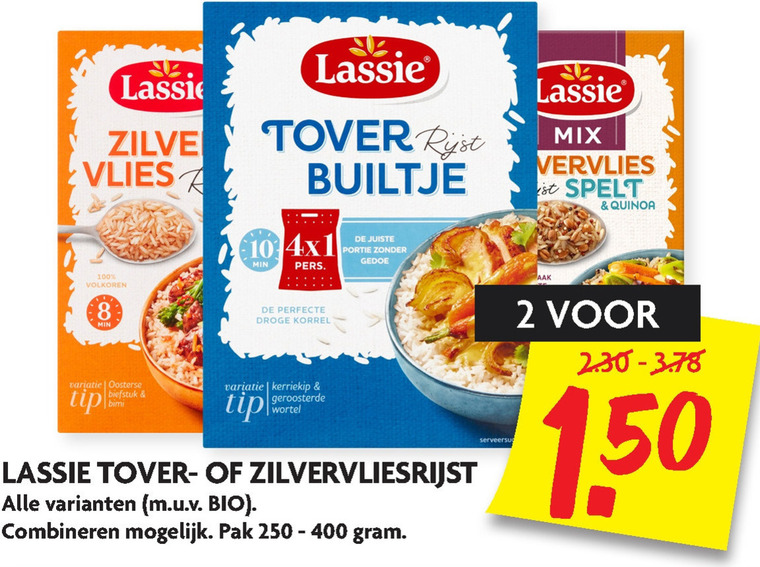 Lassie   rijst folder aanbieding bij  Dekamarkt - details