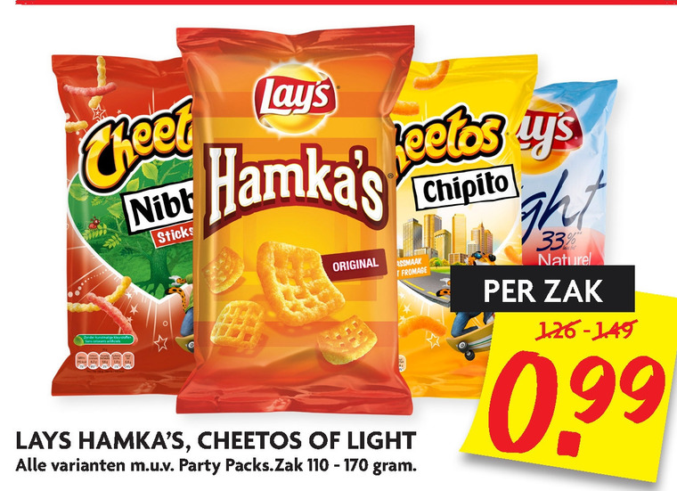 Lays   zoutje, chips folder aanbieding bij  Dekamarkt - details