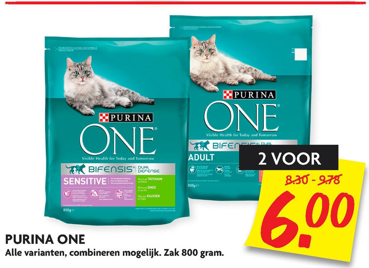 One   kattenvoer folder aanbieding bij  Dekamarkt - details