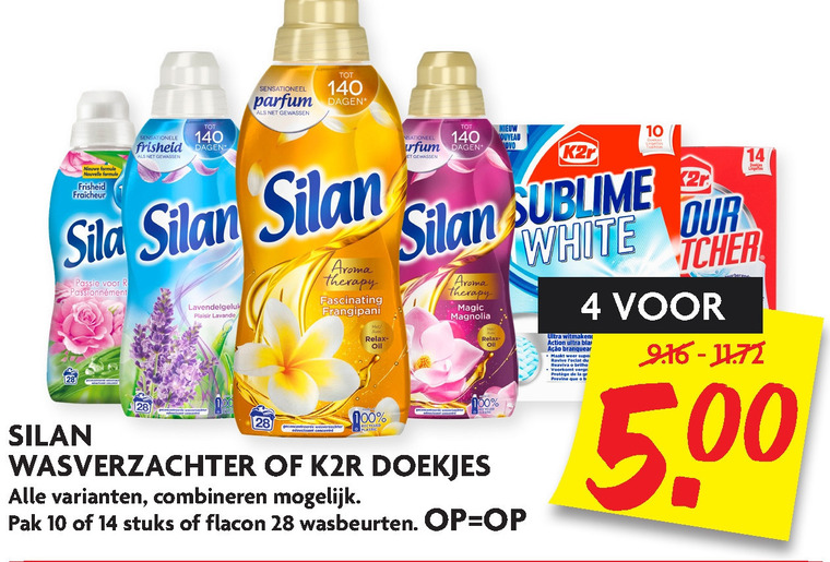 K2r   wasverzachter, wasdoekjes folder aanbieding bij  Dekamarkt - details