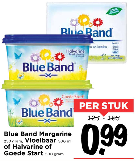 Blue Band   margarine folder aanbieding bij  Vomar - details