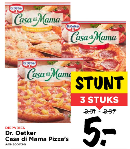 Dr Oetker   diepvriespizza folder aanbieding bij  Vomar - details