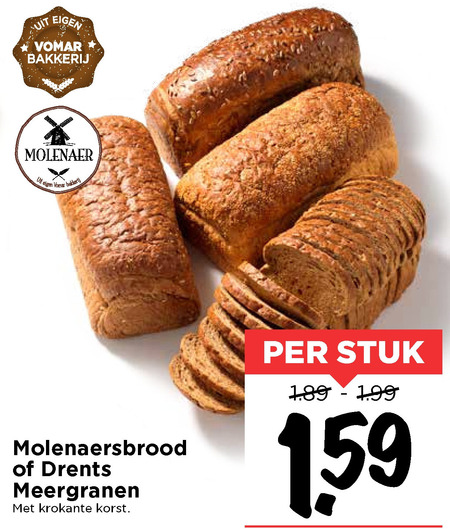 Molenaer   brood folder aanbieding bij  Vomar - details