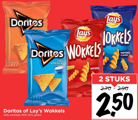 Doritos   zoutje, chips folder aanbieding bij  Vomar - details