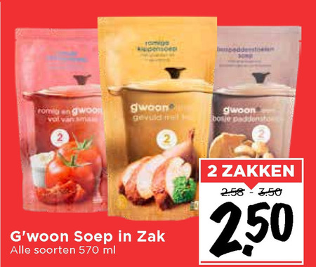 Gwoon   soep folder aanbieding bij  Vomar - details