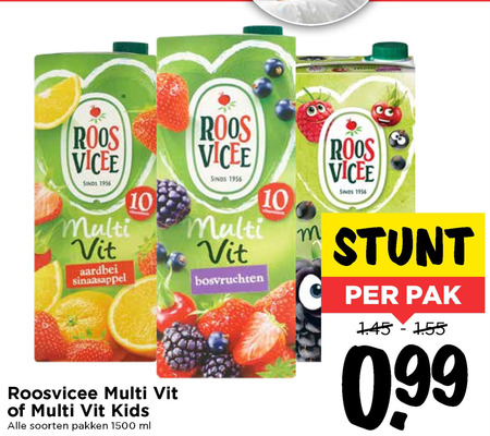 Roosvicee   fruitdrank folder aanbieding bij  Vomar - details