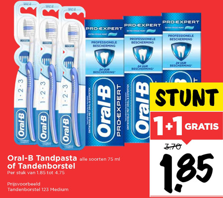 Oral-B   tandenborstel, tandpasta folder aanbieding bij  Vomar - details