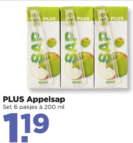 Plus Huismerk   appelsap folder aanbieding bij  Plus - details