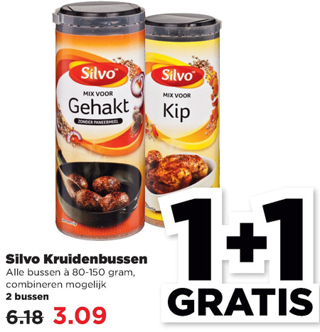 Silvo   kruiden folder aanbieding bij  Plus - details