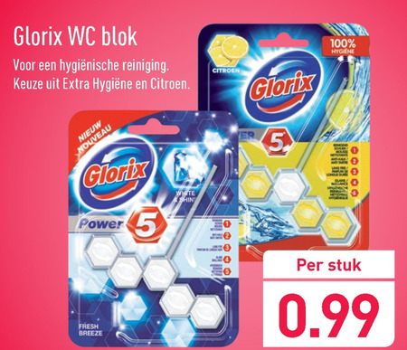 Glorix   toiletblok folder aanbieding bij  Aldi - details