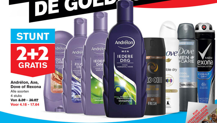 Rexona   shampoo, douchegel folder aanbieding bij  Hoogvliet - details