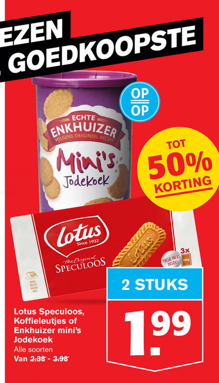 Enkhuizer   koek, speculaas folder aanbieding bij  Hoogvliet - details