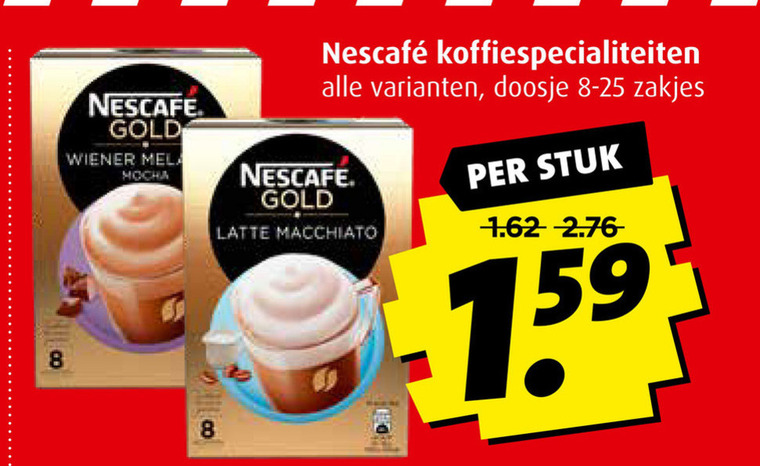 Nescafe   oploskoffie folder aanbieding bij  Boni - details