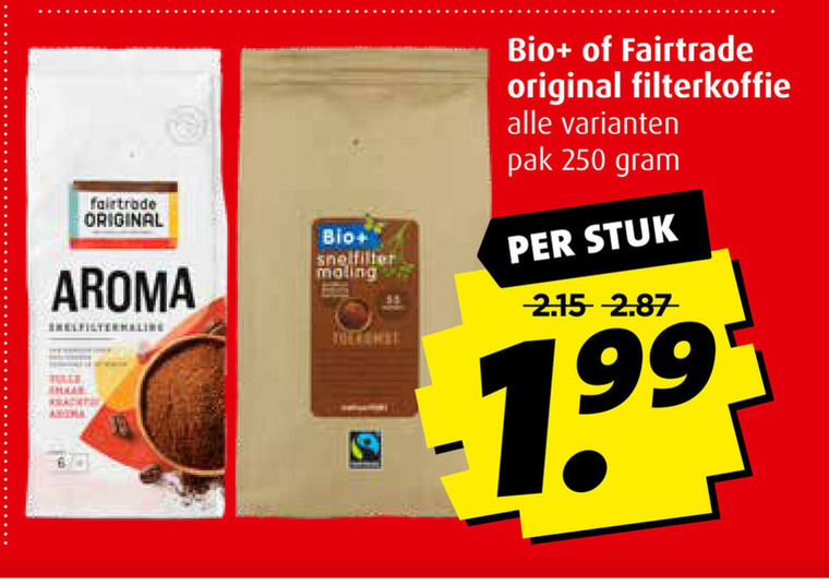 Bio Plus   koffie folder aanbieding bij  Boni - details