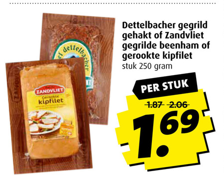 Zandvliet   beenham, gegrild gehakt folder aanbieding bij  Boni - details