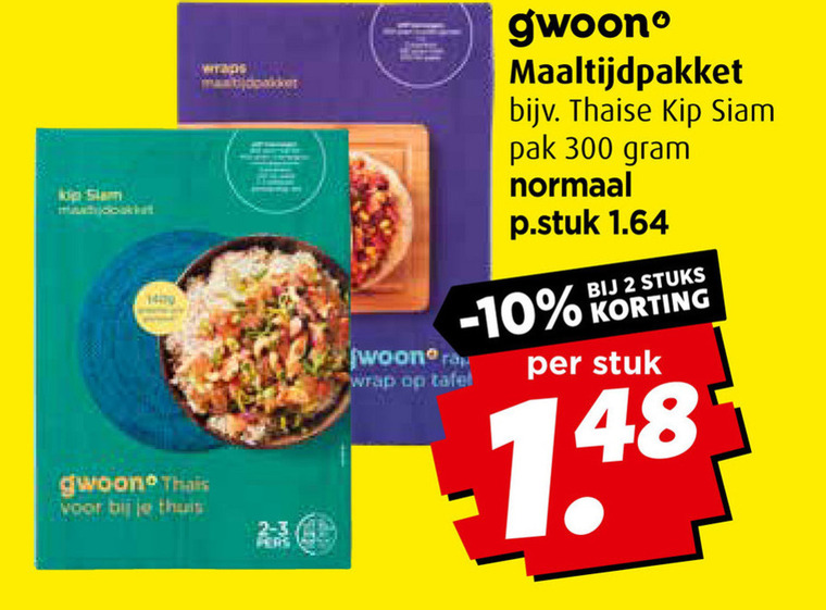 Gwoon   maaltijdmix folder aanbieding bij  Boni - details