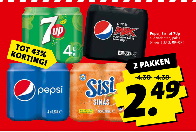 Pepsi   cola, frisdrank folder aanbieding bij  Boni - details