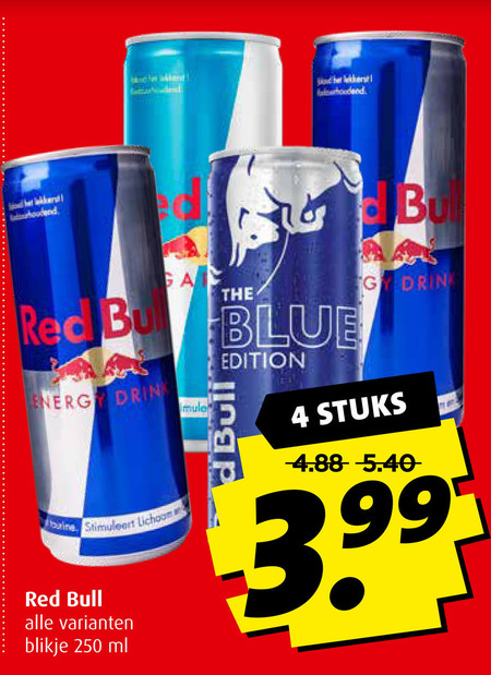 Red Bull   energiedrank folder aanbieding bij  Boni - details
