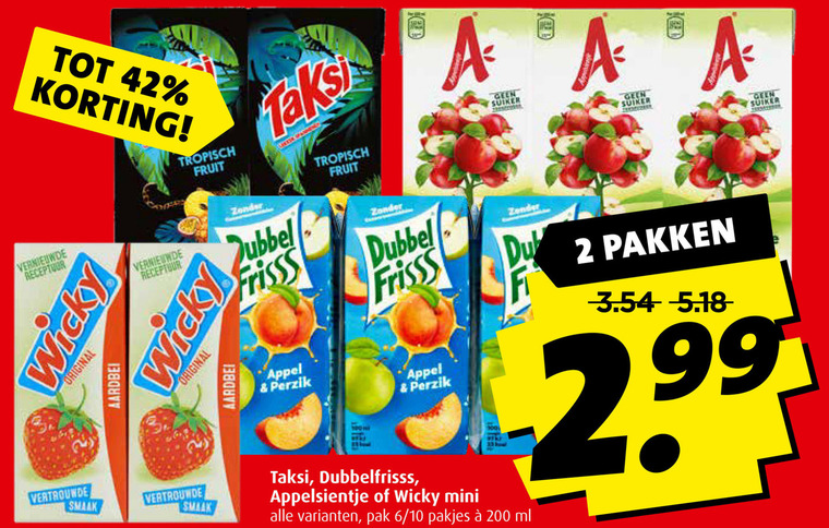 Wicky   fruitdrank folder aanbieding bij  Boni - details