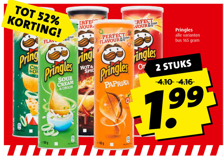 Pringles   chips folder aanbieding bij  Boni - details