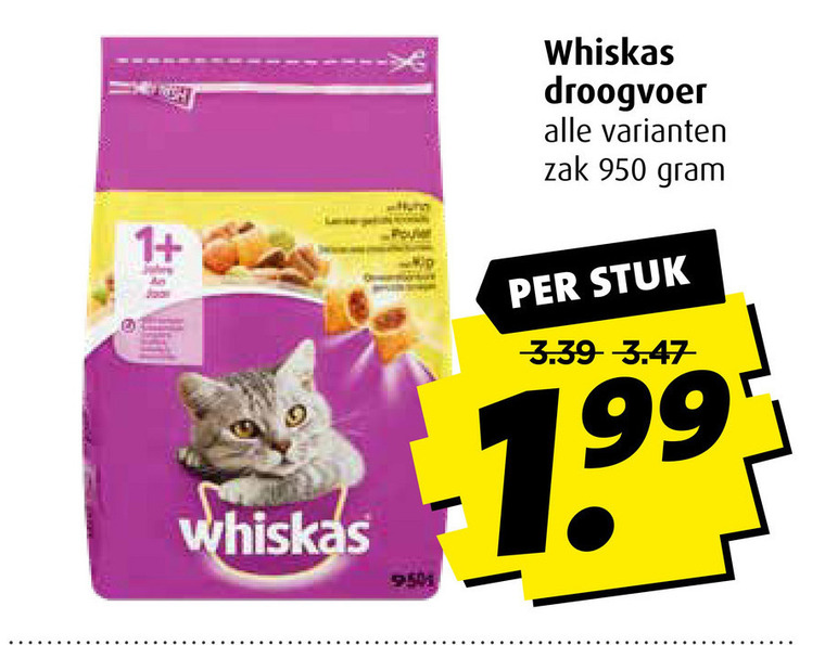 Whiskas   kattenvoer folder aanbieding bij  Boni - details