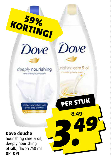 Dove   douchegel folder aanbieding bij  Boni - details