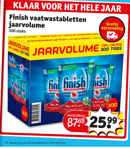 Finish   vaatwasmiddel folder aanbieding bij  Kruidvat - details