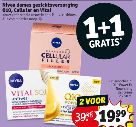 Nivea   gezichtsverzorging, dagcreme folder aanbieding bij  Kruidvat - details