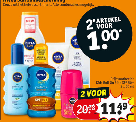 Nivea   aftersun, zonnebrandolie folder aanbieding bij  Kruidvat - details