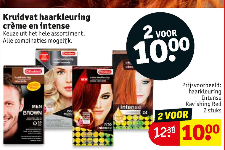 Kruidvat Huismerk   haarkleuring folder aanbieding bij  Kruidvat - details