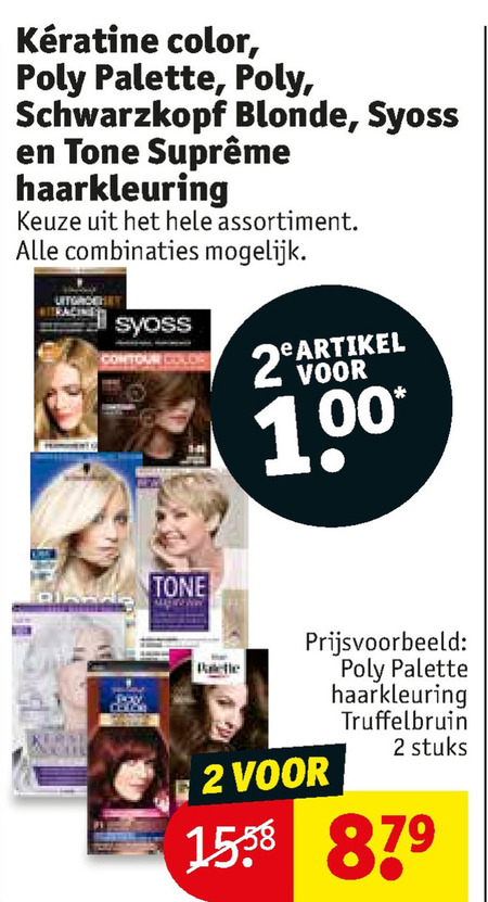 Poly Color   haarkleuring folder aanbieding bij  Kruidvat - details