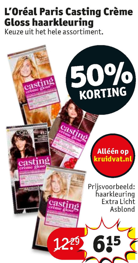 L Oreal   haarkleuring folder aanbieding bij  Kruidvat - details