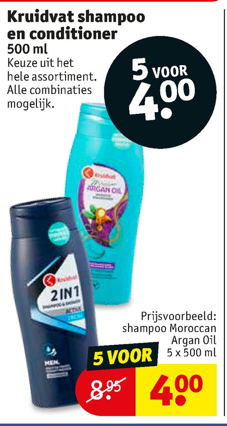 Kruidvat Huismerk   shampoo, conditioner folder aanbieding bij  Kruidvat - details