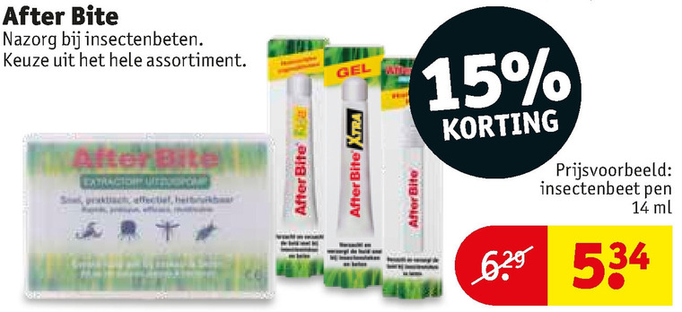 After bite   insectenbeet folder aanbieding bij  Kruidvat - details