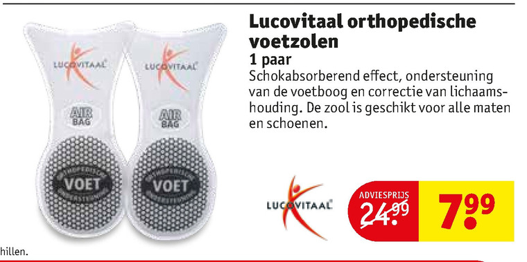 Lucovitaal   inlegzolen folder aanbieding bij  Kruidvat - details