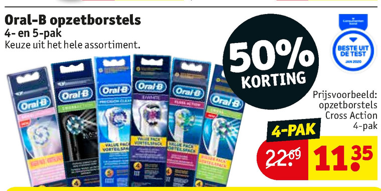 Braun Oral-B   opzetborstel folder aanbieding bij  Kruidvat - details